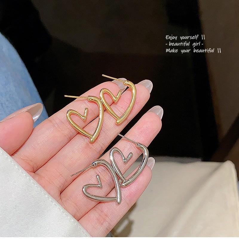 Special Offer: Luxury Korean-Style Heart Stud Earrings for Women
