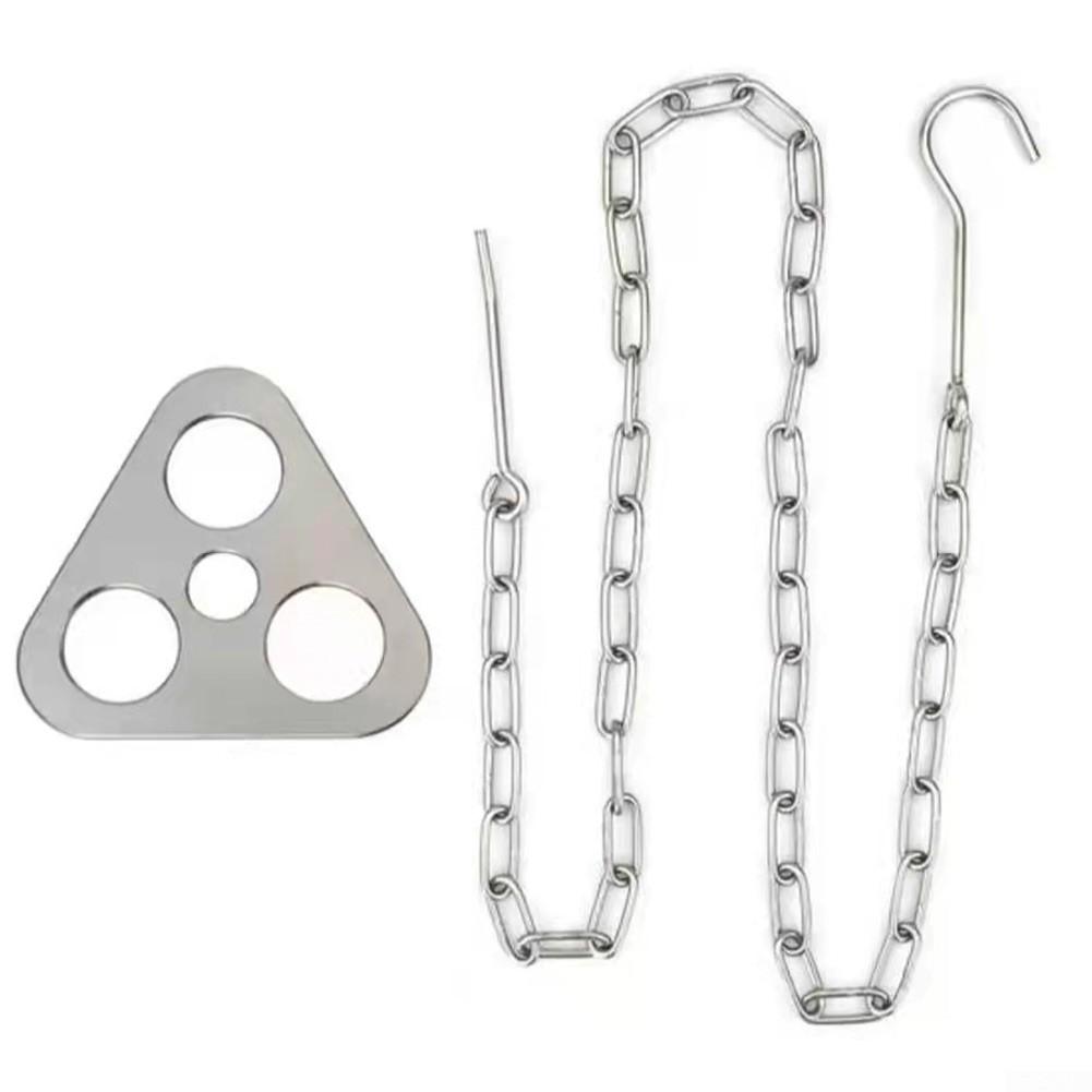 Trépied suspendu de haute qualité 117 g noir et argent longueur 85 cm multifonction