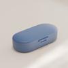 Pill Box with Independent Compartments Pill Organizer Silicone Ring Moisture Proof Travel Case for Morning Noon Evening