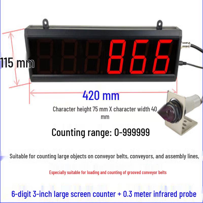 Aokewen Conveyor Loading Counter with IR Sensor and Large Display