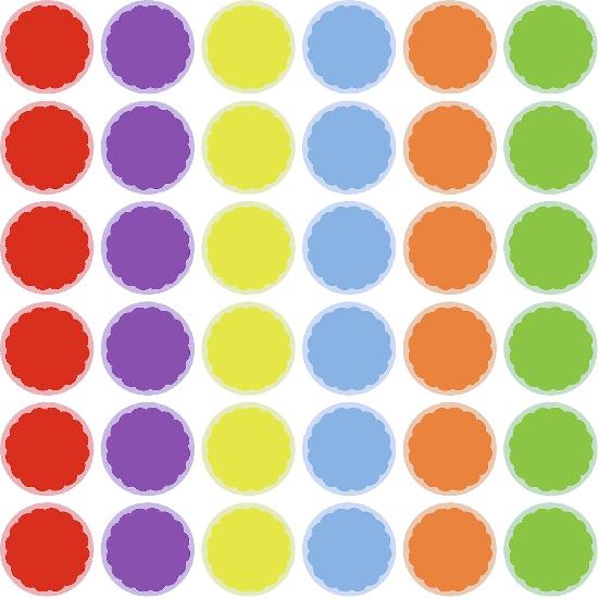 36Pcs 6 Inch Floor Stickers for Classroom, Floor Dots for Line up Markers Self Adhesive Vinyl Floor Decals for Preschool and Kindergarten Elementary
