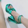 Water platform platform platform high-heeled women's shoes thick heel bright strap large size fish mouth women's sandals