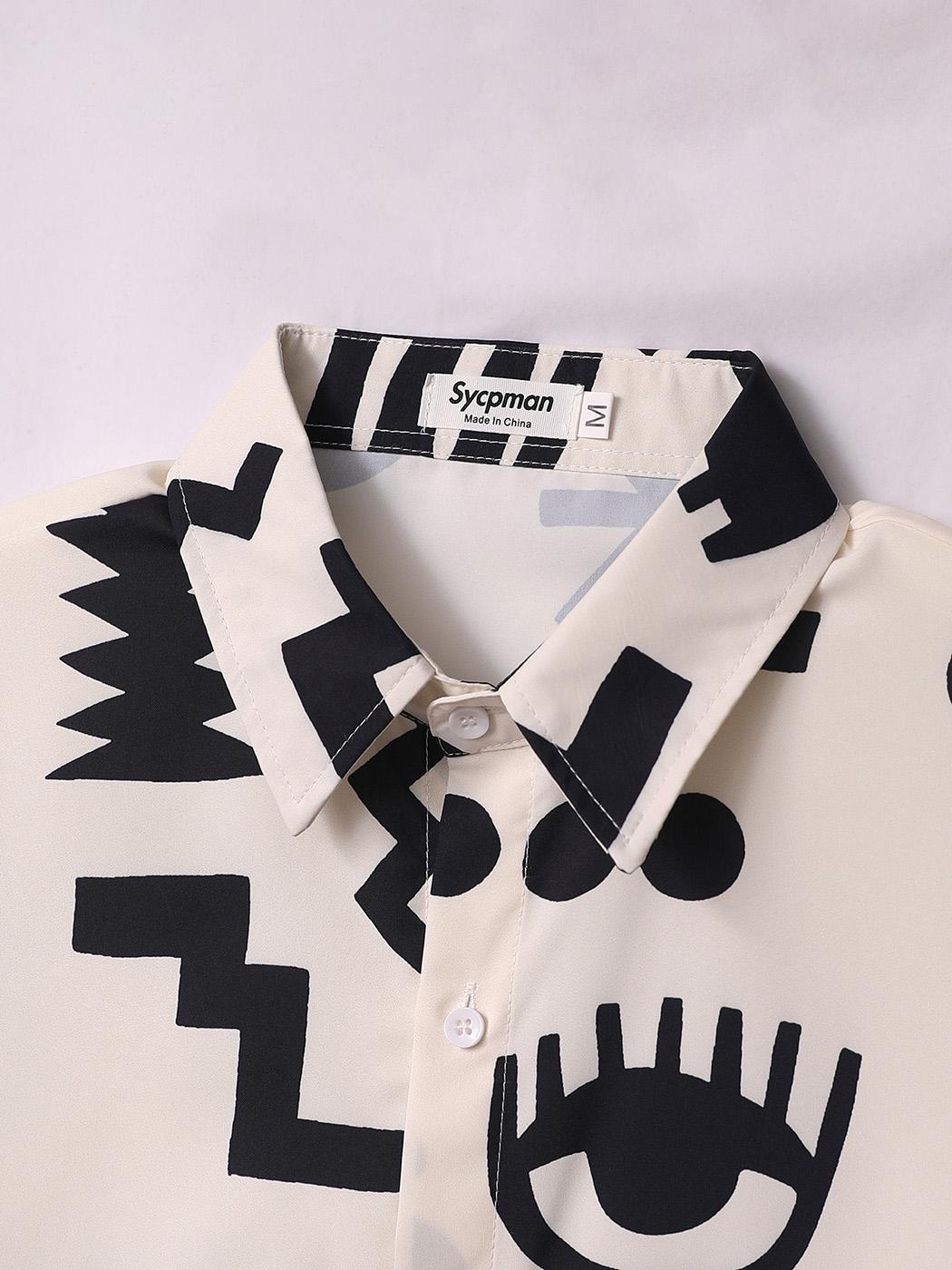 Рубашка с коротким рукавом в стиле ретро в стиле хип-хоп — фото 4