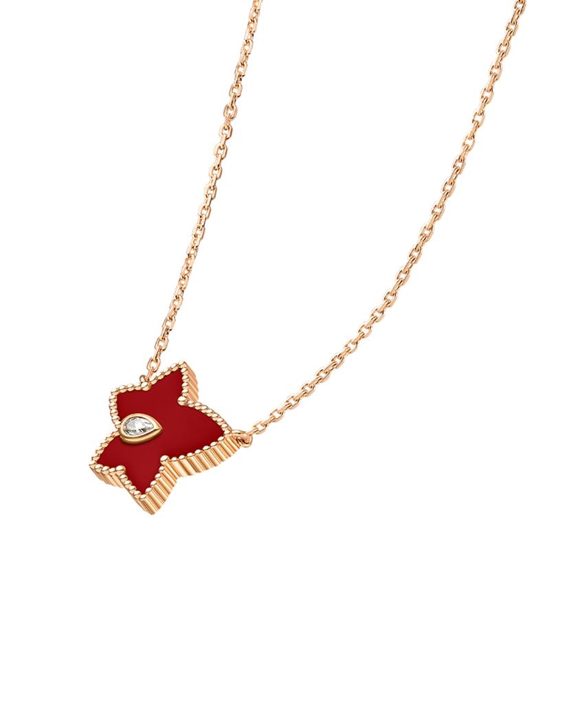 Lola Rose Ivy Carnelian Bead Pendant Necklace