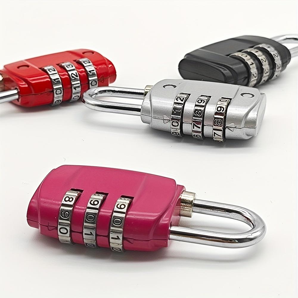 Password Lock 3 Position Password Lock Padlock, Suitcase Padlock for Gym, Cabinets and Luggage - Durable, Travel Padlock