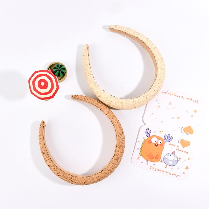 Korean-Style Cotton Linen Headband: Summer Hair Accessory for Women, 2025