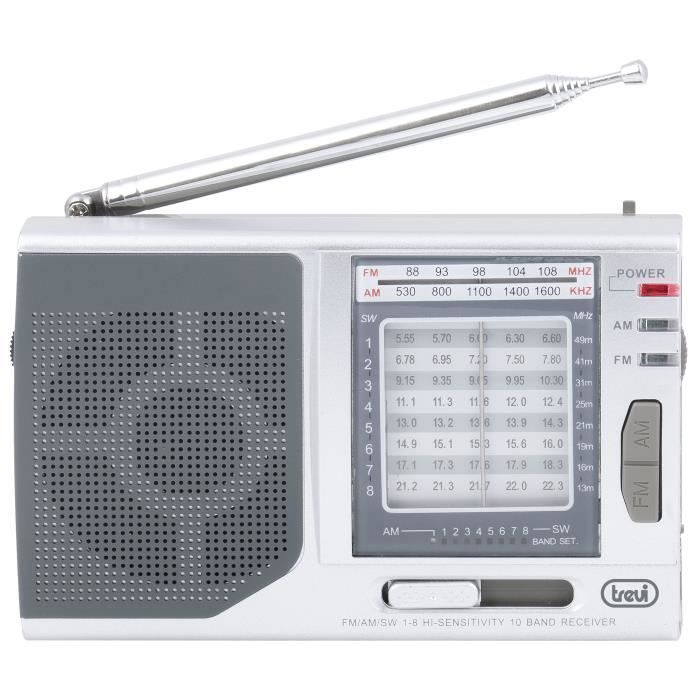 Radio portable TREVI MB 728 - Analogique AM/FM/SW - Argent