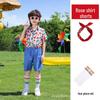 In-Stock Hong Kong Style Floral Cheerleading Uniforms for Boys & Girls - Short Sleeve Performance Costumes (Kindergarten)