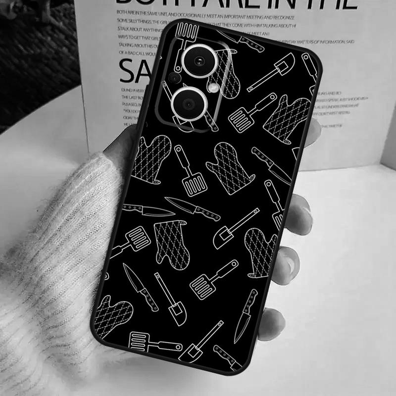 Baking Tools Case For OPPO Reno 13F 14F 12F 10 11 12 13 14 Pro 8T 7 8 Lite OPPO Find X6 X5 X8 X9 Pro Cover