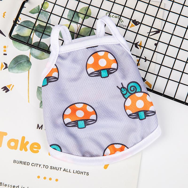 Sweet Print Sphynx Cat Clothes Summer Pet Vest for Cats Gotas Katten Kedi Shirts Puppy mascotas Clothing Outfit ubranie dla kota