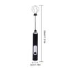 Rechargeable Milk Frother 3 Speed Electric Mixer Portable Foam Maker for Cappuccino Latte Matcha Hot Chocolate Black