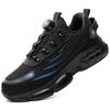 Rotating Button Work Safety Boots Steel Toe Cap Indestructible Shoes Puncture-Proof Work Sneakers Security Protection Shoes Male