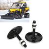 Rustproof DualPoint Contact Snow Plow Blades Skid Shoes Kit 2pcs Steel Set Fit for SportsmanRanger Razor ATV UTV 2873423