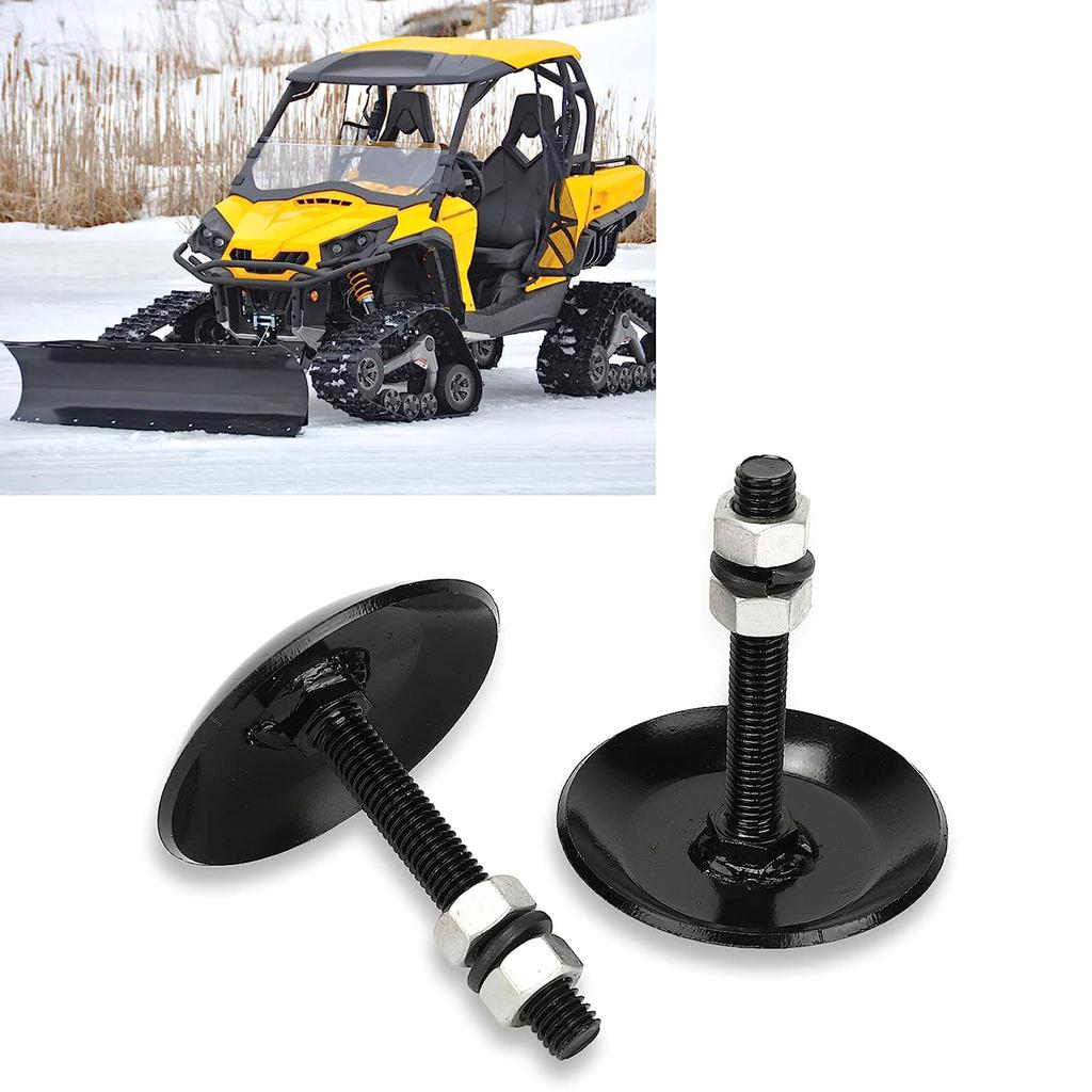 Rustproof DualPoint Contact Snow Plow Blades Skid Shoes Kit 2pcs Steel Set Fit for SportsmanRanger Razor ATV UTV 2873423