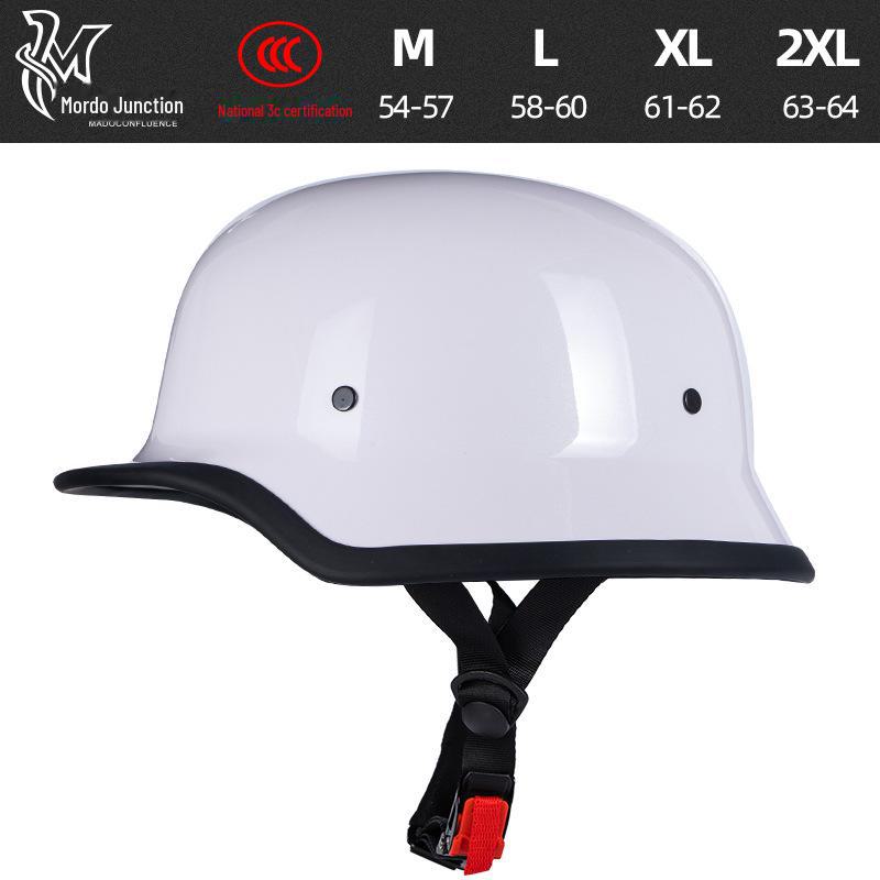 Retro Cross-Border Motorcycle Helmet: Lightweight, Summer Half-Helmet for Men & Women.