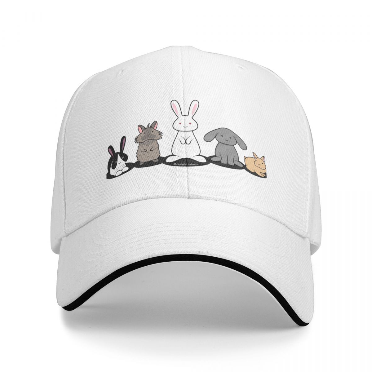 

My favorite breed is rescued - bunniesCap baseball cap Sunscreen Unisexs caps Women s