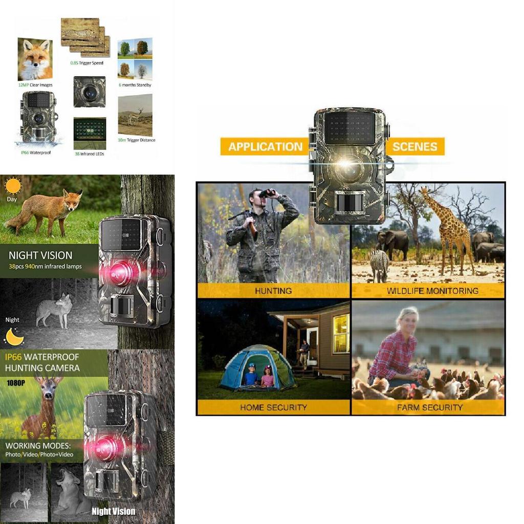 High Definition Wildlife Tracking Camera For Outdoor Use Durable Waterproof Design