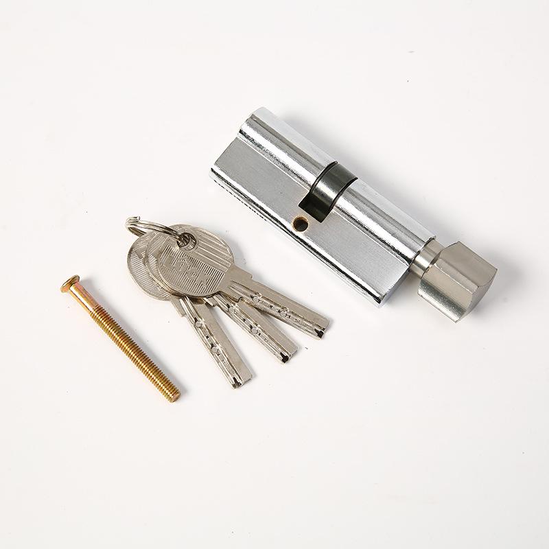 Plum Blossom Universal Indoor Door Lock - Knob Type Anti-Theft Wooden Door Key Lock Cylinder Plum Blossom Knob Type Cylinder