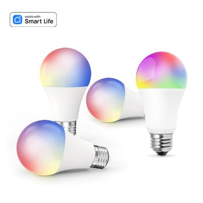 Smart glödlampa Tuya BT WiFi-lampor Färgskiftande Dimbar 9W 800 Lumen 2700-6500K RGB LED-ljus