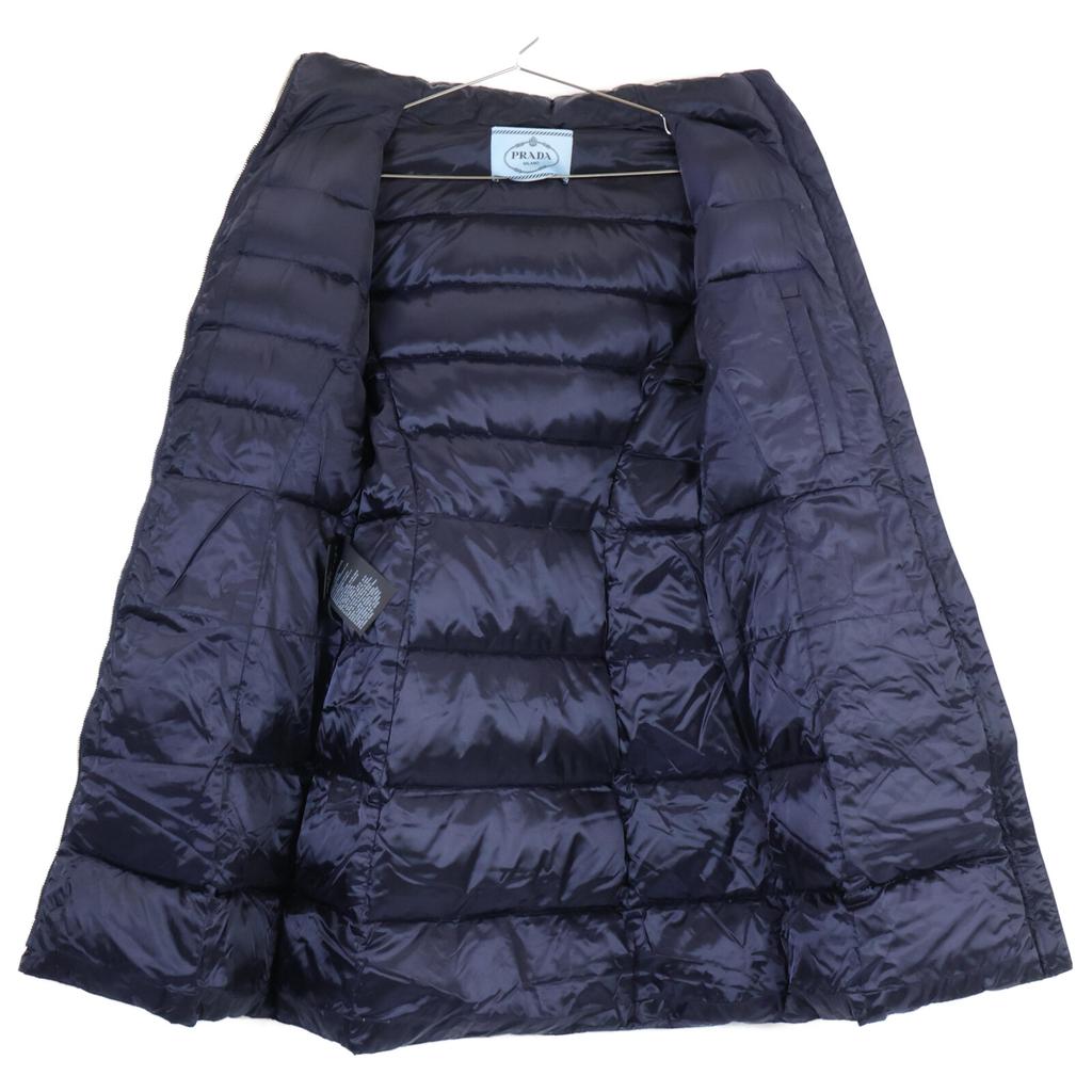 Prada [Domestic Regular] 29Z660 Belted Hoodie Down Coat 42 NavyUsed