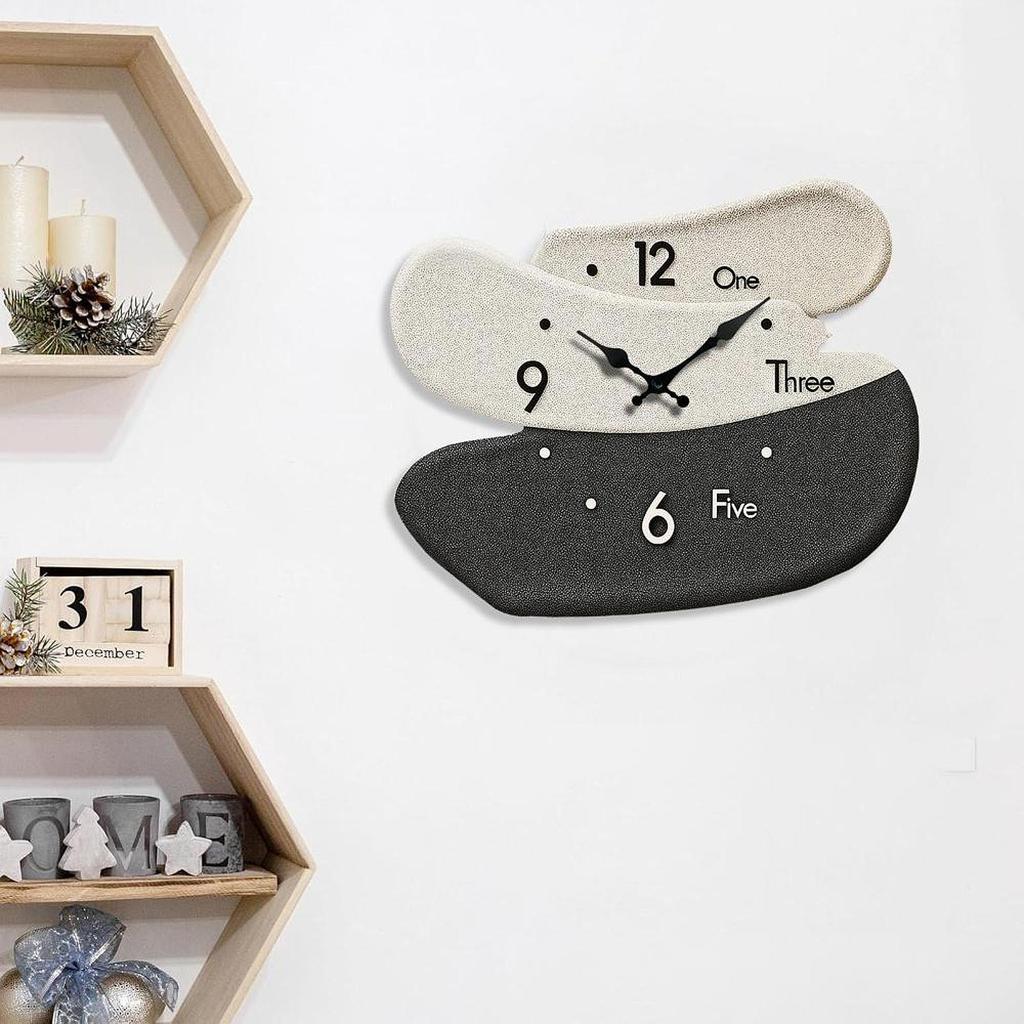 Holzwanduhr Leise Modern Dekorativ Kreativ Lustig Hängeuhr Wanddeko für Kinderzimmer Zuhause Bauernhaus Schlafzimmer Badezimmer