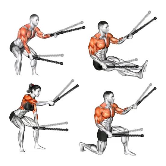 1 Pair Ropeless Workout Rope Muscle Battle Rope Lightweight Portable Arm Strength Training Non-slip