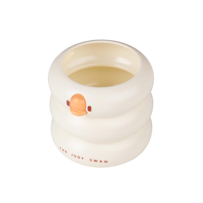 Cartoon Pen Holder Desktop Pencil Organizer Makeup Brush Storage Cups Plastic Ducks Pen Bucket Pen Pencil Pot Pen Storage