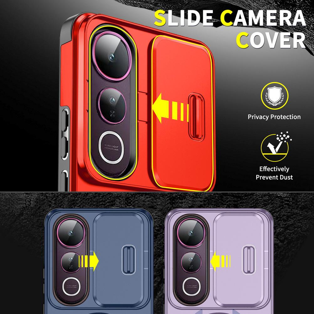 Posuvný kryt fotoaparátu Ochranný kryt na telefon pro VIVO V50 Lite V40 Lite vivo v40 Pro VIVOV S19 Pro Kovový držák Odolný kryt