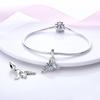 Charms Copperplated Feather Palm Eyes Star Moon Pendants Fit Charms Original Bracelet Beads Women Jewellery Making Diy
