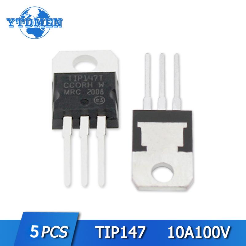 

5PCS TIP147 Transistor TO-220 PNP 10A 100V TIP147T Transistors Kit чорний