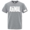 2026 Animal Letter GYM Logo Stampa Seta Ghiacciata Unisex Asciugatura Rapida Sottile Manica Corta Traspirante Mezza Manica Casual Sportiva alla Moda Maglietta