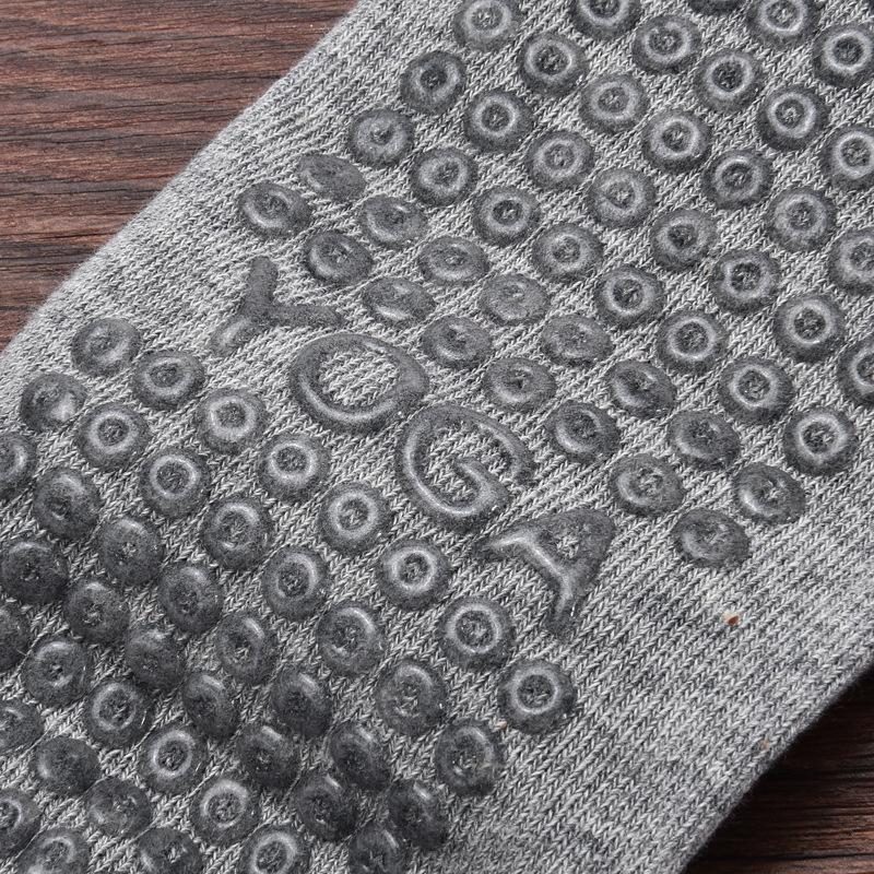 New Cotton Mesh Breathable Five-toes Yoga Socks Pilates Socks Silicone Anti-slip Sports Socks Indoor Dance Fitness Floor Socks