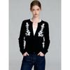 2026 New Autumn and Winter Stylish and Elegant Knitted Cardigan with High-End Floral Embroidery Sweater for Women In Spring