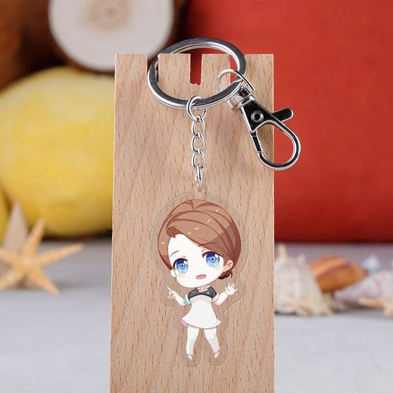 Anime Acrylic Double Side Keychain Cosplay Connor Pendant Keyring