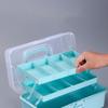 Three-layer Sewing Storage Box Transparent Portable Hardware Tool Box New Craft Storage Box