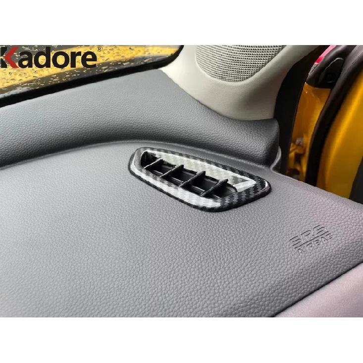 For Honda HR-V  2024 ZR-V -2024 Carbon Fiber Car Front Upper Air Condition Vent Outlet Cover Trim Interior Accessories