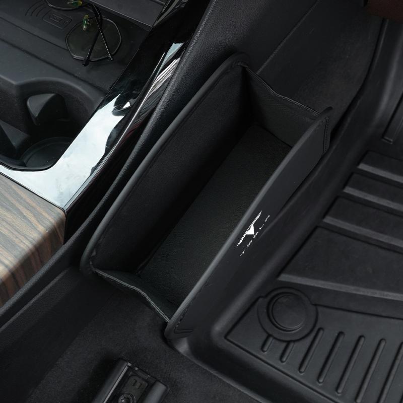 Car Interior Storage Box Multi Functional Leather Bag Accessories For Tesla Model 3 Model S Model X Model Y Cybertruck Roadster