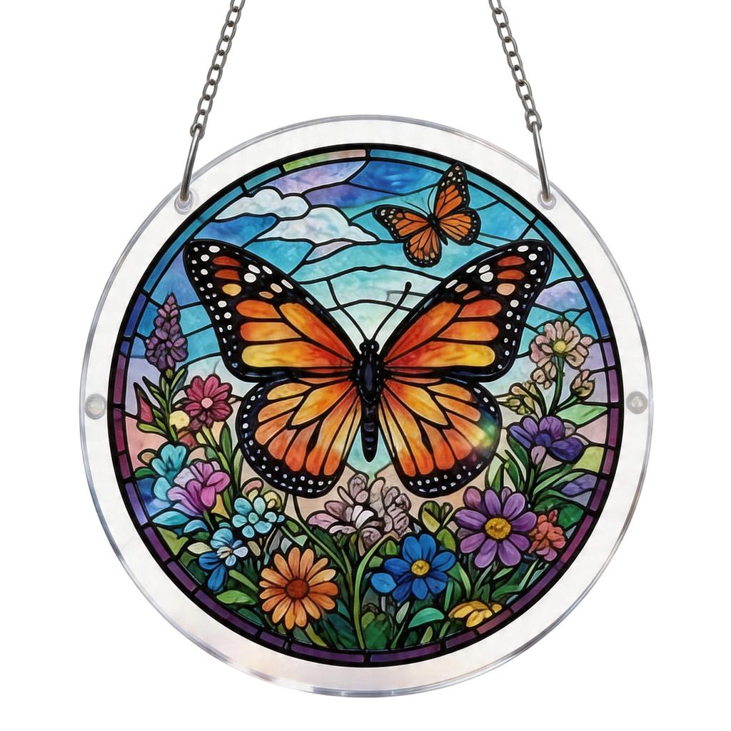 Acrylic Puzzle Window Decoration, Creative Stained Glass Hanging Ornament, Assembleable Window Decoration, Fun DIY Puzzle Ornament, Home Window D
