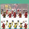 Heroes Series Wolverine And Deadpool Building Block Action Figures Set