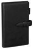 Raymay Fujii Da Vinci System Organizer, Oil Leather, Bible Size, 15mm Ring, Genuine Leather, Black, DB1408B