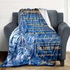 1pc Letter To Granddaughter Pattern Soft & Warm Polyester Knit Blanket, Digital Printed, All-Season Throw for Napping, Traveling, Sofa Yy250906024