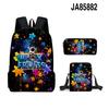 3D-Spiel Blox Fruits Schultasche Rucksack Umhängetasche Federmäppchen Rucksack Dreiteiliges Set