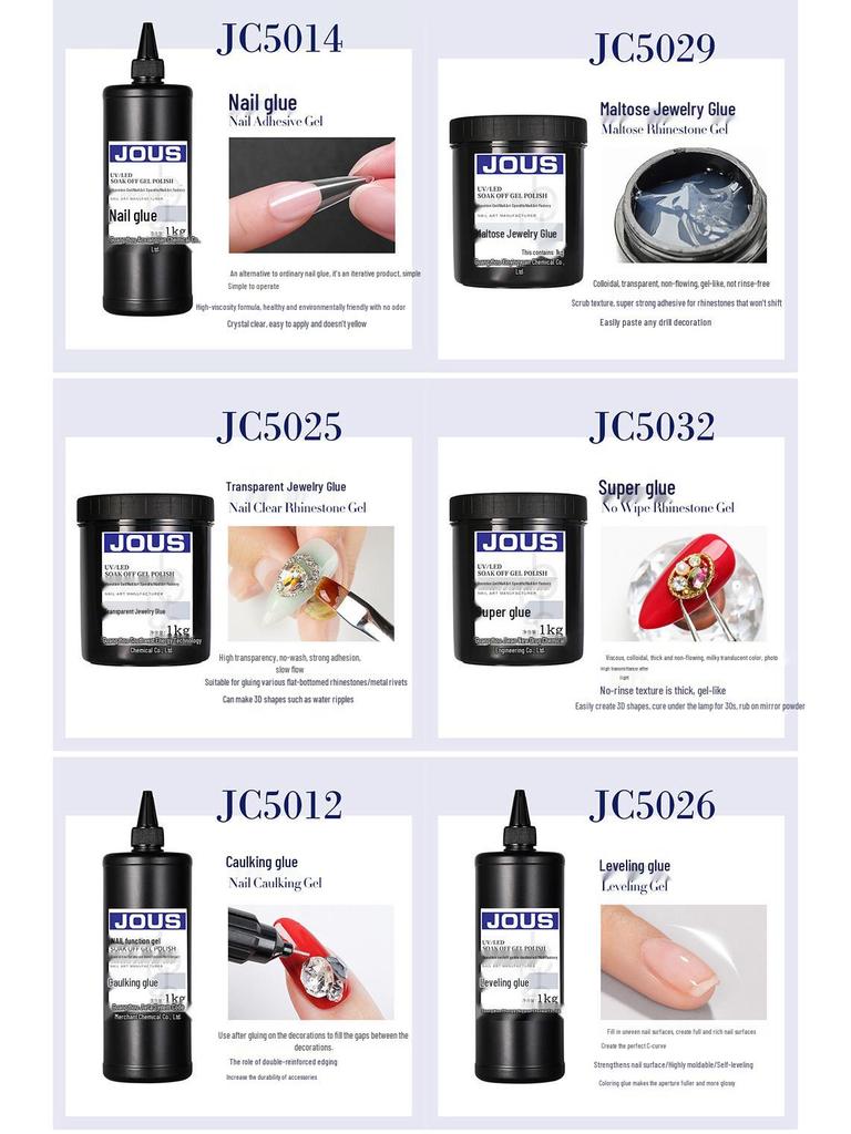 JOUS Enhanced Scratch & Wear-Resistant High-Gloss Gel Top Coat – Glass Finish, Waterproof & Oil-Proof, Large Bottle