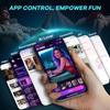 Automatic Telescoping Male Masturbator Mens Sex Toys - Penis Pump Sex Toy for Men with 9 Sucking & 9 Thrusting & 9 Vibrating, APP Control Sex Toy