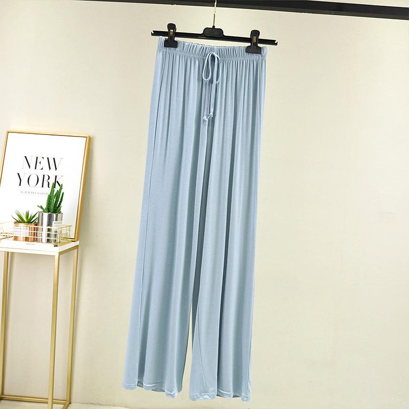 Women's High-Waisted Summer Casual Straight-Leg Modal Pants