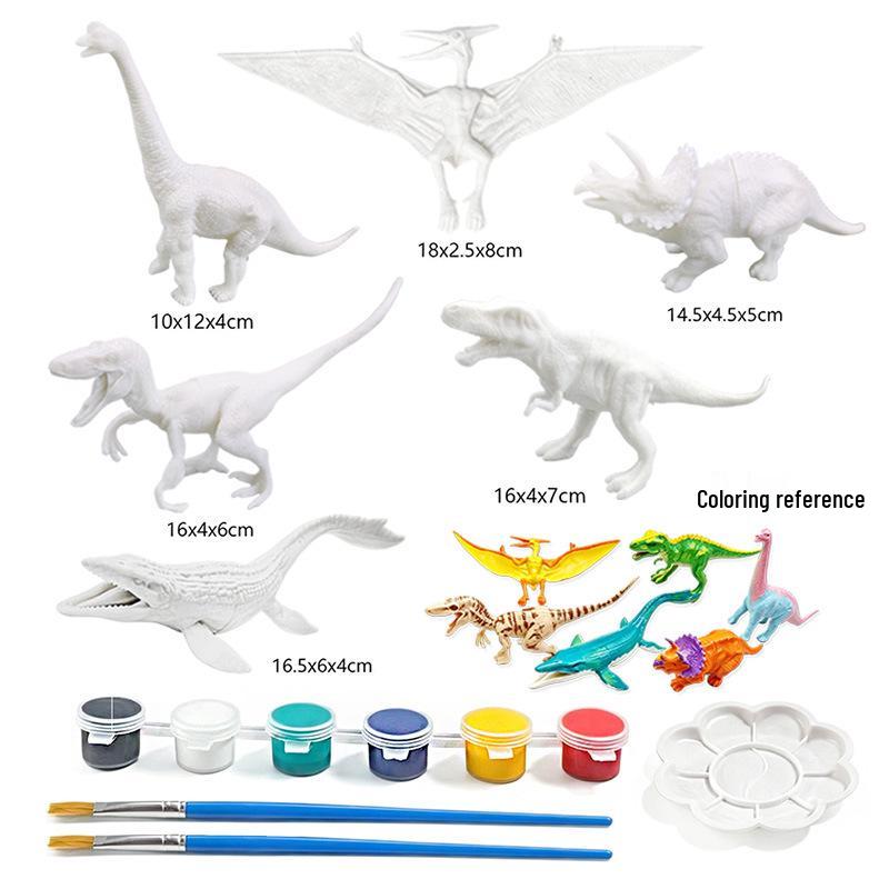 DIY Dinosaur Model Painting Kit for Kids - Creative Graffiti Toy for Boys and Girls