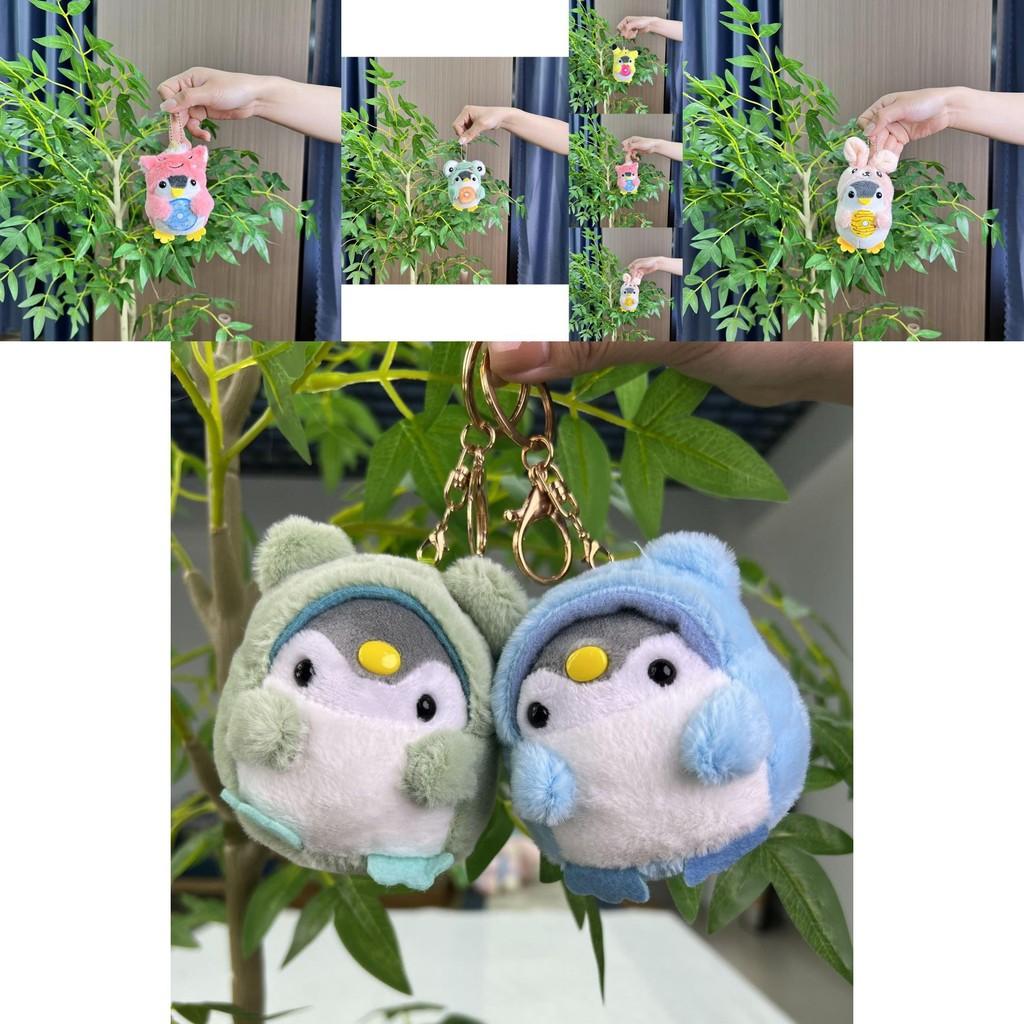 Creative Plush Penguin Keychain With Colorful Chain Soft And Cuddly Animal Decor