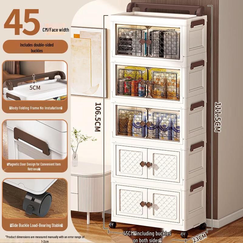 Mi Ling 5-Layer Transparent Plastic Storage Organizer