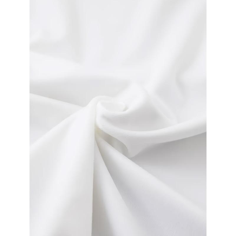 Women's Oversized Tee Round Neck Short Sleeve Stretch Loose Fit Spring Summer Fall Casual Semi-Formal Machine Washable Top