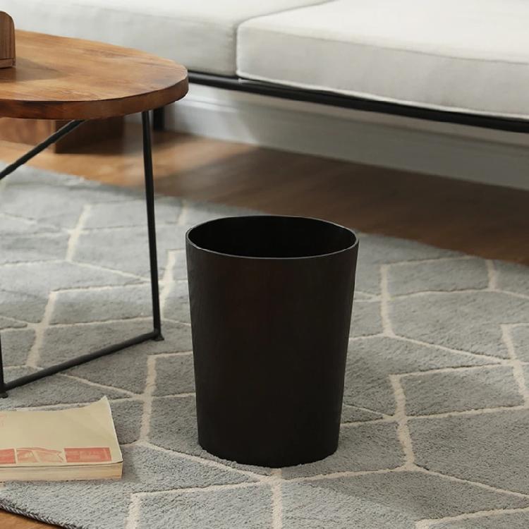 Papelera Cesta de Papel Higiénico para Oficina Baño Dormitorio Suministros Material de Madera